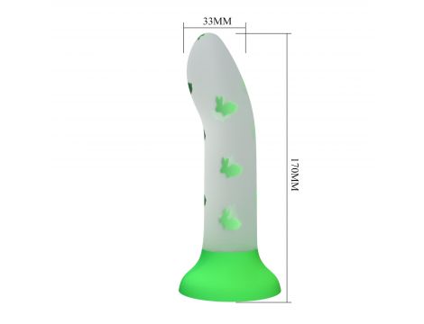 Dildo analne świecące silikonowe Pretty Love z przyssawką - 8