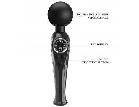 PRETTY LOVE - Skyler Black, 10 vibration functions 9 speed levels - 10