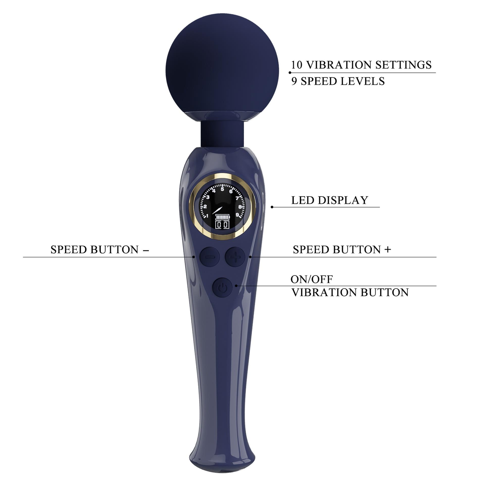 pretty love - skyler blue, 10 vibration functions 9 speed levels
