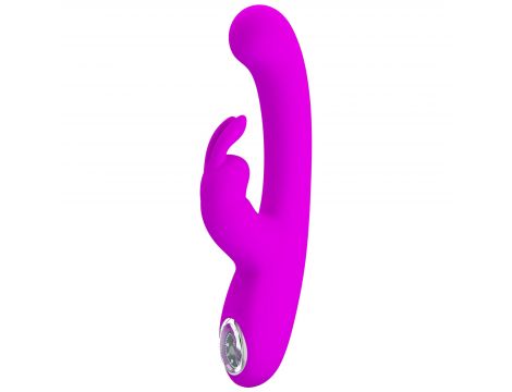 Wibrator króliczek silikonowy Pretty Love Lamar fioletowy 10 funkcji - 2