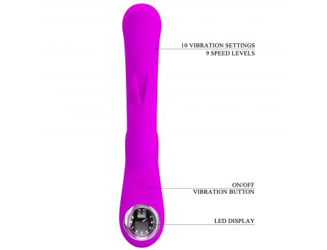Wibrator króliczek silikonowy Pretty Love Lamar fioletowy 10 funkcji - 10