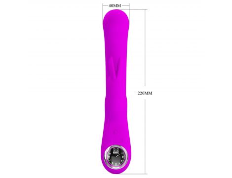 Wibrator króliczek silikonowy Pretty Love Lamar fioletowy 10 funkcji - 12