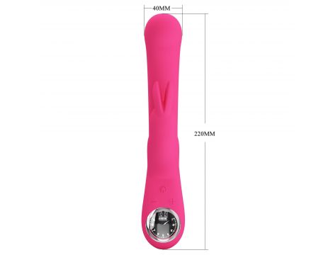 Wibrator króliczek Pretty Love Lamar różowy ekran LCD - 11