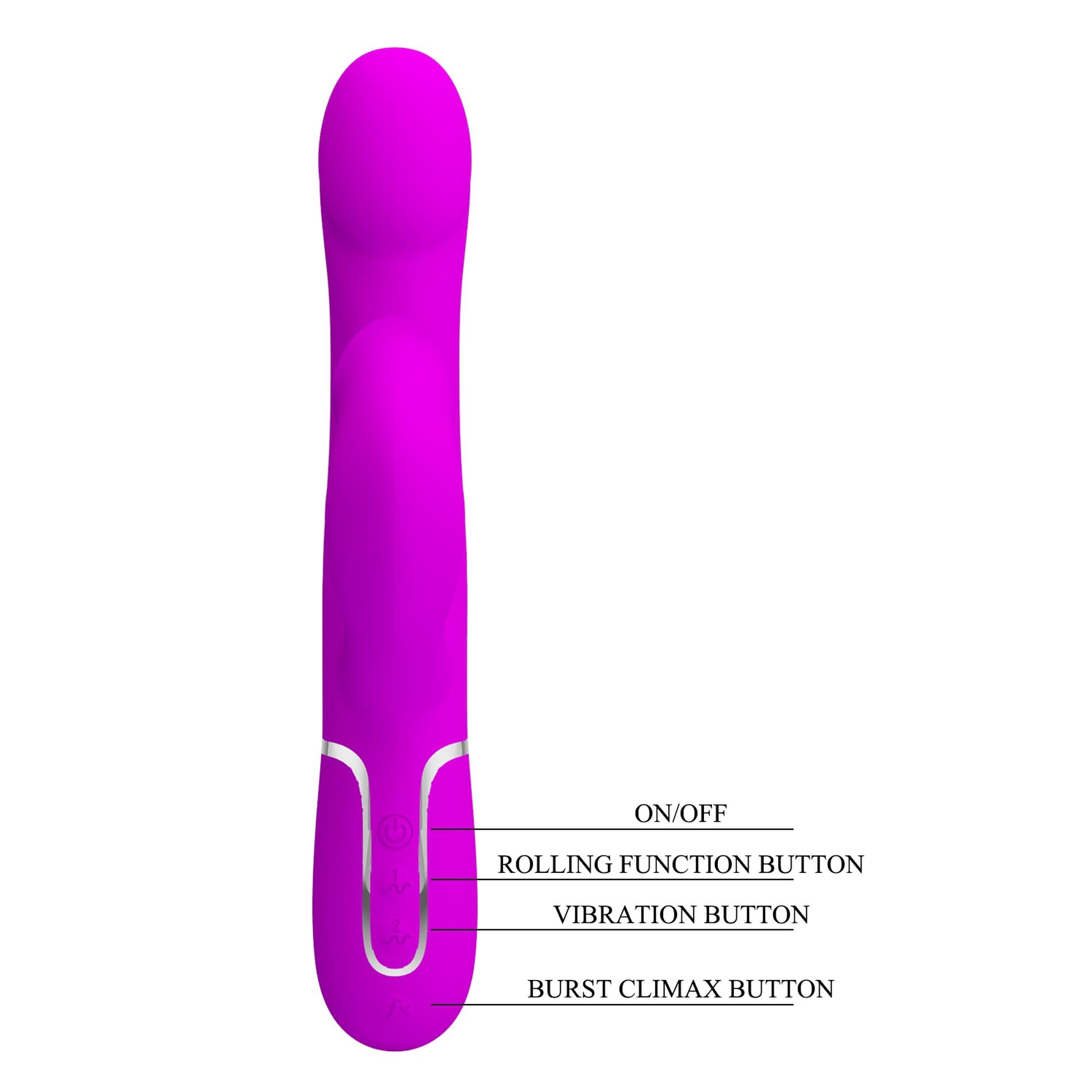 Pretty Love - Twinkled Tenderness Purple, 7 Vibration Functions 4 Rolling
