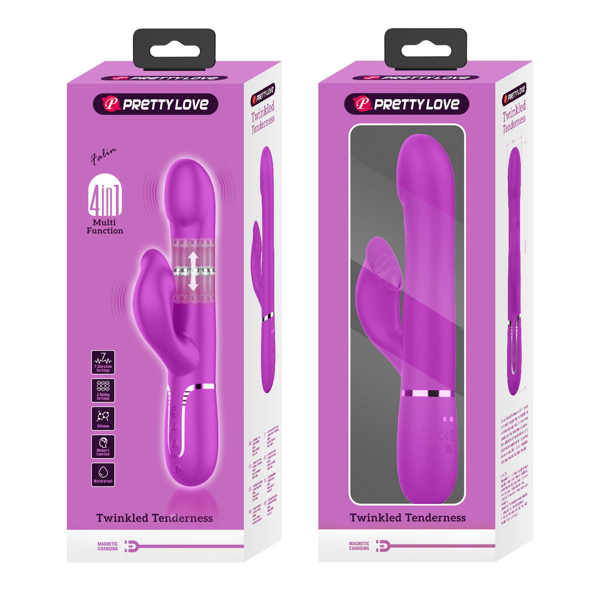 Pretty Love - Twinkled Tenderness Purple, 7 Vibration Functions 4 Rolling