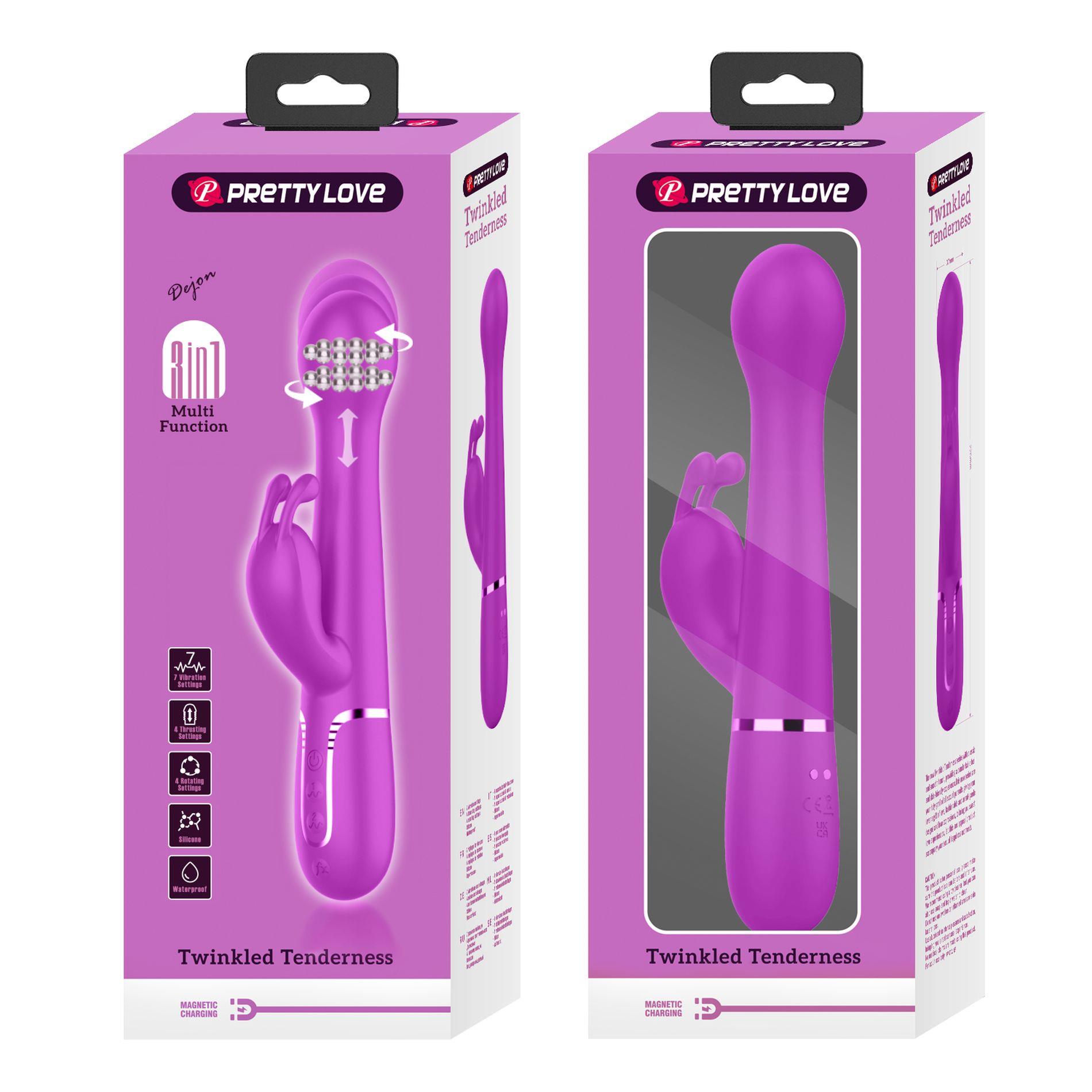 Pretty Love - Twinkled Tenderness Purple, 7 Vibration Functions 4 Thrustin