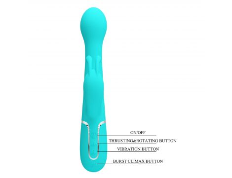 Wibrator króliczek Pretty Love z 7 wibracjami 4 pchnięciami 4 rotacjami - 10