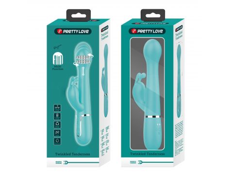 Wibrator króliczek Pretty Love z 7 wibracjami 4 pchnięciami 4 rotacjami - 12