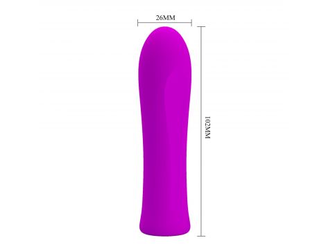 Wibrator mini silikonowy Pretty Love Alfreda fioletowy 12 funkcji - 6