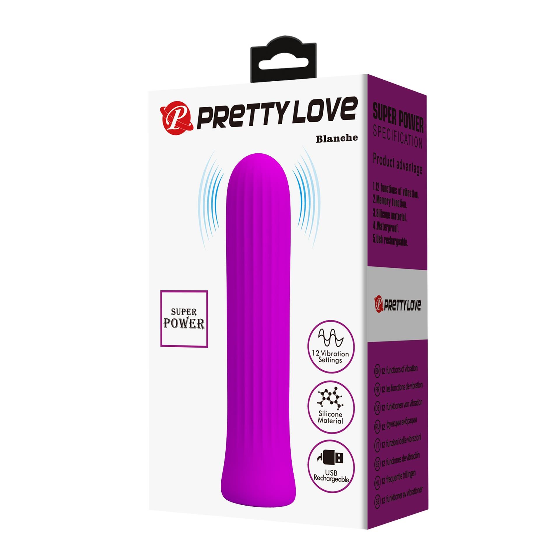pretty love - blanche purple, 12 vibration functions memory function