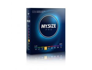Cienkie prezerwatywy wegańskie MY.SIZE PRO 53 mm 3 szt