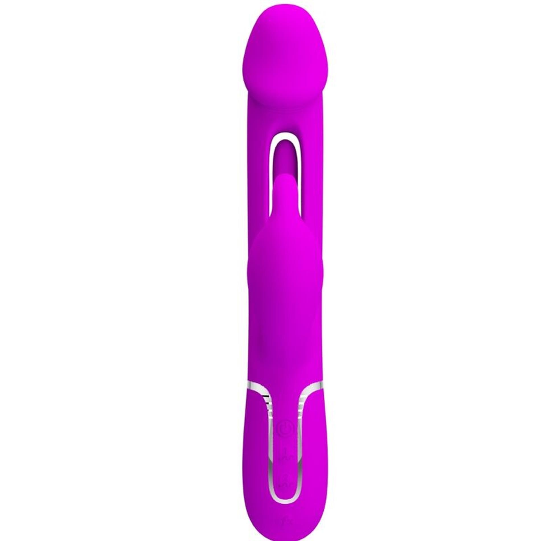 Pretty Love - Kampas Rabbit 3 In 1, Multifunction Vibrator With Tongue Vio