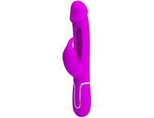 Wibrator króliczek Pretty Love z językiem fioletowy USB