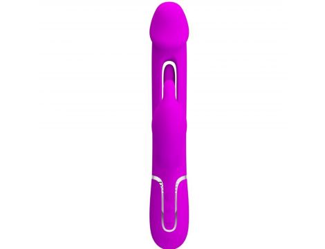 Wibrator króliczek Pretty Love z językiem fioletowy USB - 2