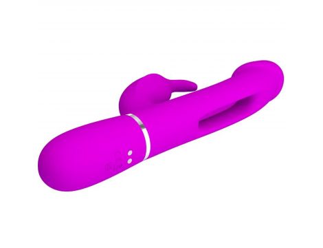 Wibrator króliczek Pretty Love z językiem fioletowy USB - 4