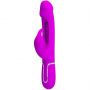 Wibrator króliczek Pretty Love z językiem fioletowy USB - 2