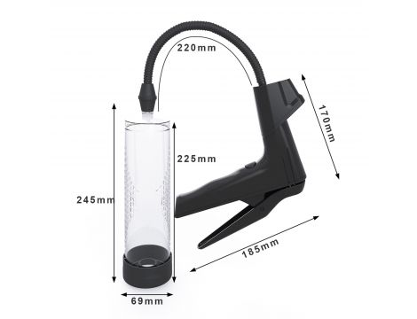 Pompka manualna z wyświetlaczem cyfrowym silikonowa 22 cm B Series Power - 10