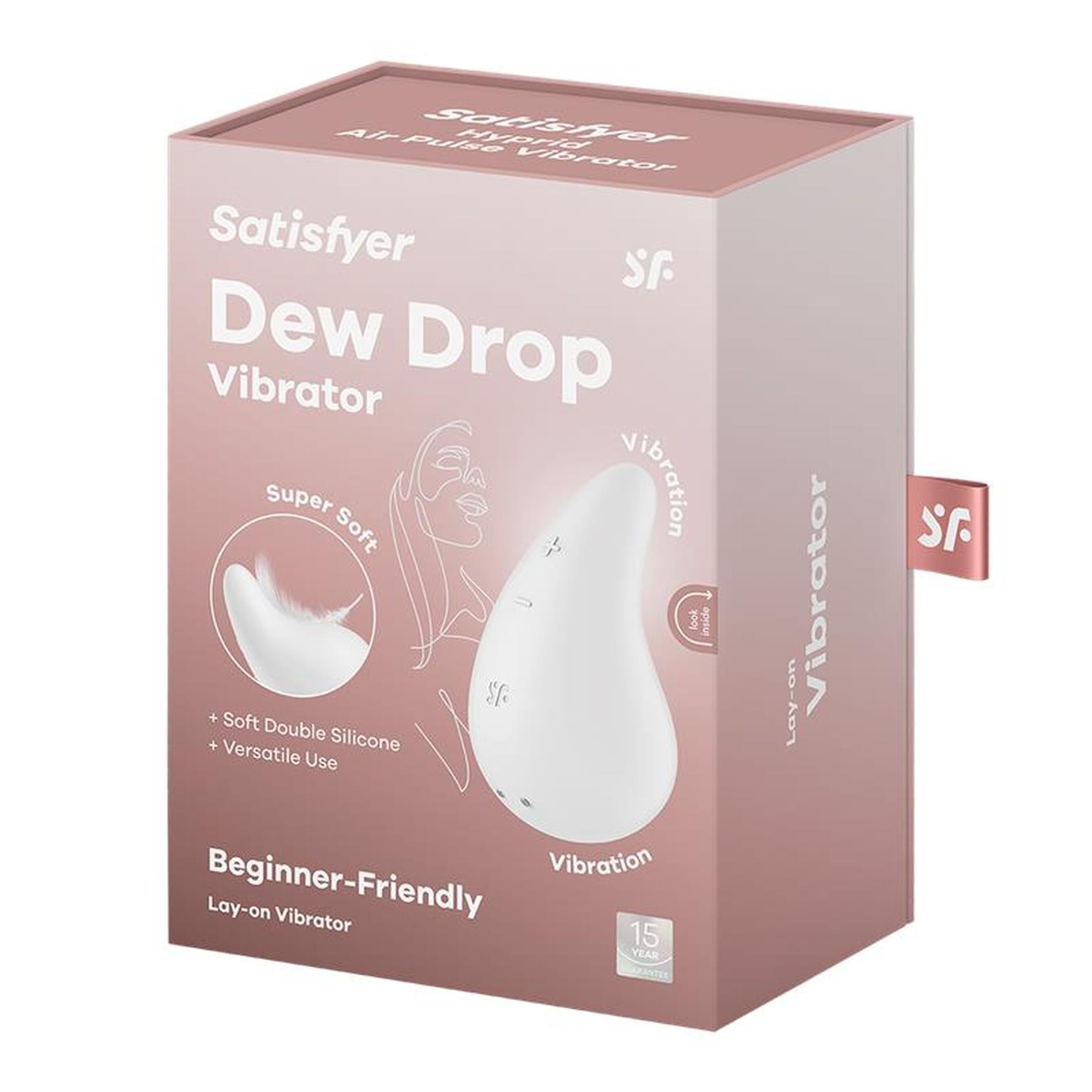 stymulator łechtaczki dew drop white