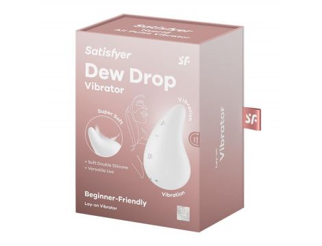 Mini wibrator silikonowy Satisfyer Dew Drop biały - 6