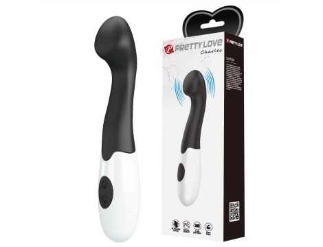 Wibrator silikonowy Pretty Love Charles czarny 30 wibracji