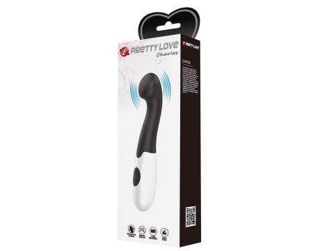 Wibrator silikonowy Pretty Love Charles czarny 30 wibracji - 9
