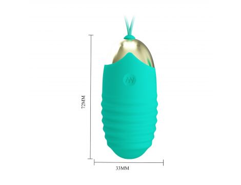 Wibrujące jajko Pretty Love Jessica 12 funkcji zielone z pilotem - 4