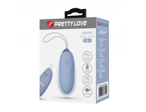 Jajko wibrujące bezprzewodowe Pretty Love Jenny niebieskie 12 funkcji - 7