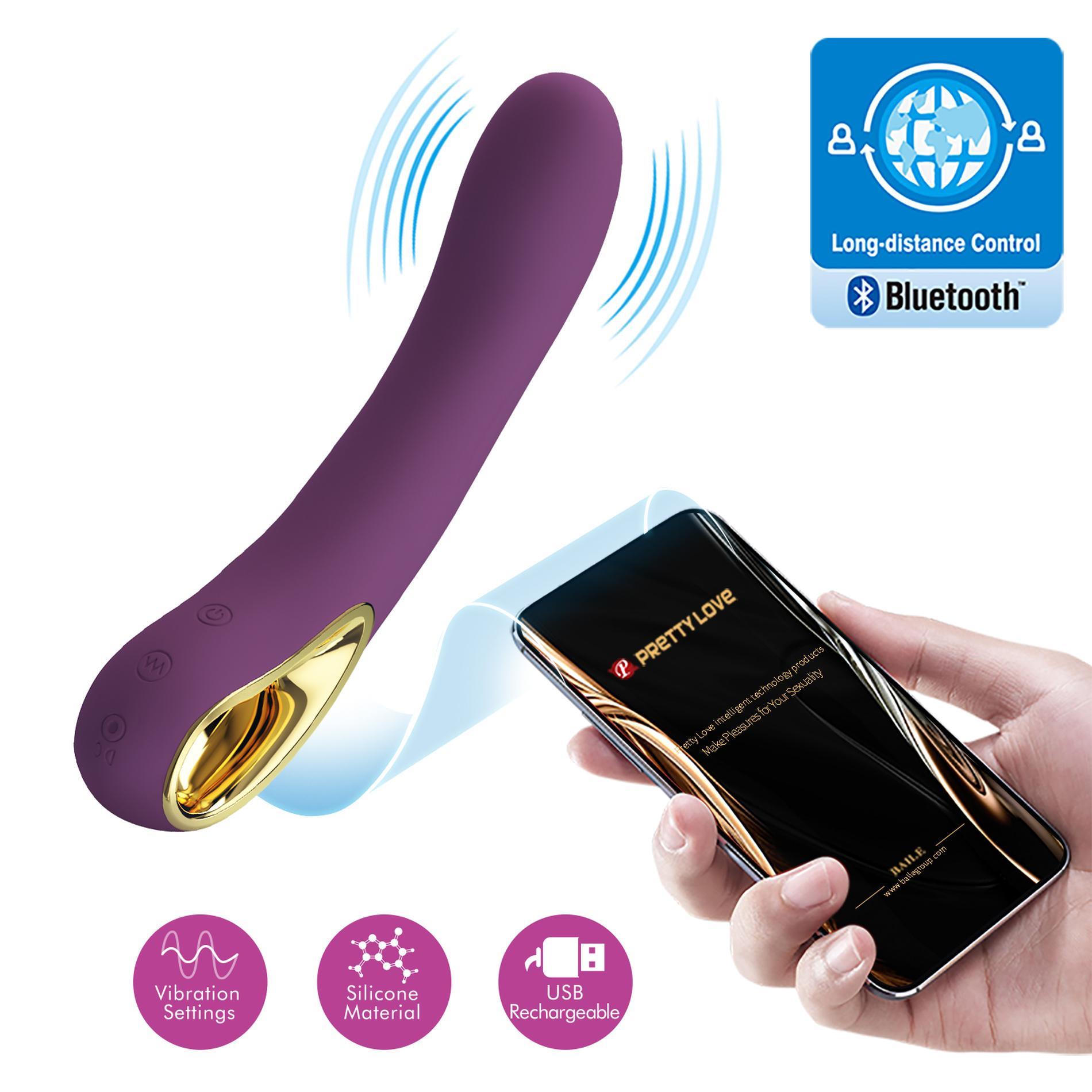Pretty Love - Ethan Purple, 12 Vibration Functions Mobile App Long-Distance