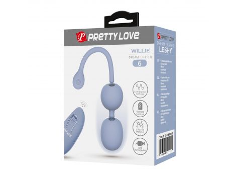 Kulki wibrujące Pretty Love Willie Dream Chaser 6 niebieskie z pilotem - 8