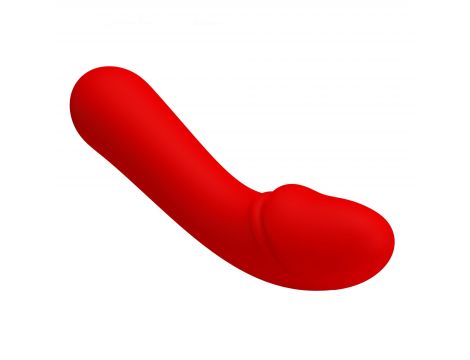 Wibrator punktu G Pretty Love Cetus czerwony silikonowy 12 wibracji - 5