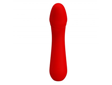 Wibrator punktu G Pretty Love Cetus czerwony silikonowy 12 wibracji - 6