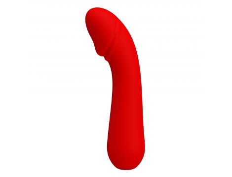 Wibrator punktu G Pretty Love Cetus czerwony silikonowy 12 wibracji - 7