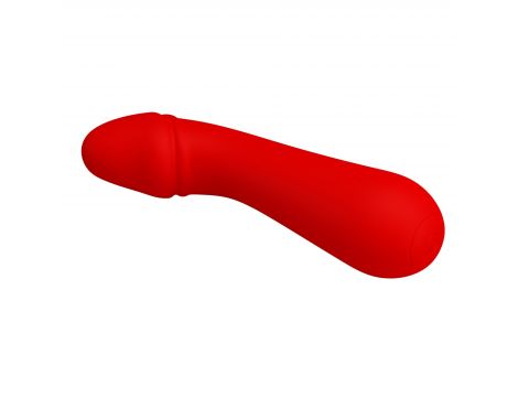 Wibrator punktu G Pretty Love Cetus czerwony silikonowy 12 wibracji - 9