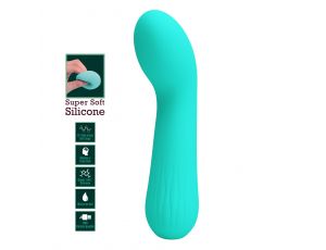 Silikonowy wibrator punktu G Pretty Love Faun Zielony 12 funkcji