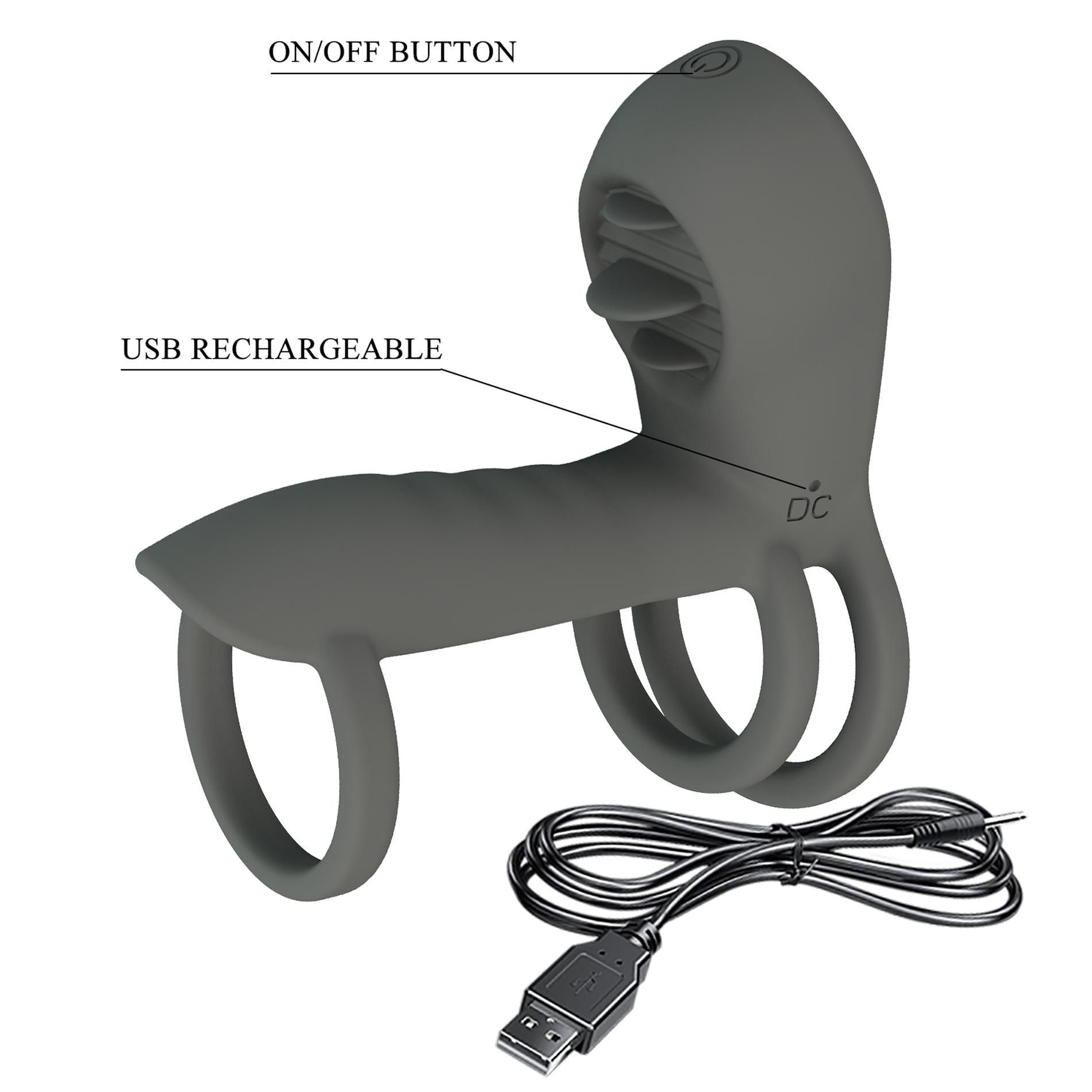 Pretty Love - Master Ring, 12 Vibration Functions 12 Licking Settings Memor
