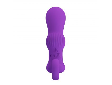 Masażer prostaty Pretty Love Cayla fioletowy 12 wibracji USB - 5