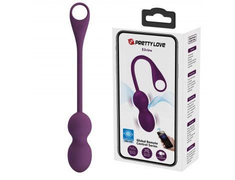 PRETTY LOVE - Elvira dark Purple, 12 vibration functions Mobile APP Long-distance Control - 2