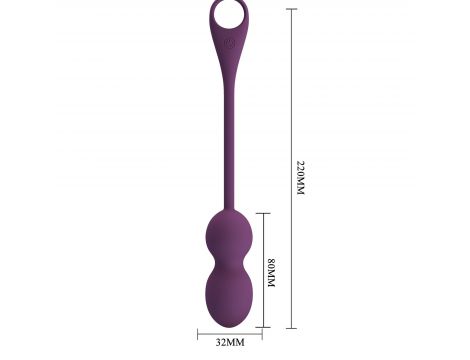 PRETTY LOVE - Elvira dark Purple, 12 vibration functions Mobile APP Long-distance Control - 17