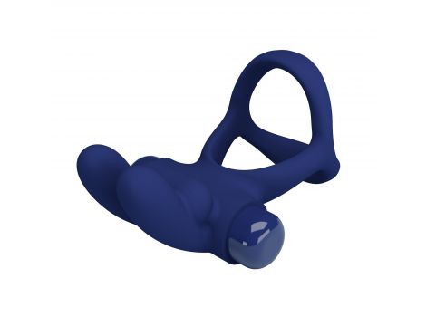 Pierścień erekcyjny wibrujący Pretty Love Buzzing Bunny silikonowy AAA - 6