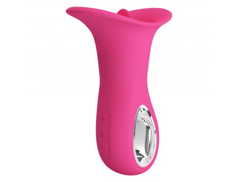 Wibrator oralny z języczkiem Pretty Love Clyde 12 wibracji 12 lizania USB - 2