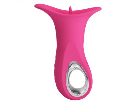 Wibrator oralny z języczkiem Pretty Love Clyde 12 wibracji 12 lizania USB - 6