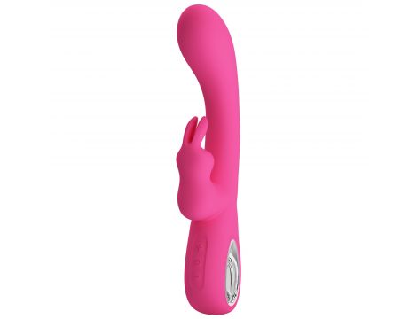 Wibrator króliczek silikonowy Pretty Love Novak srebrny USB 12 trybów - 3