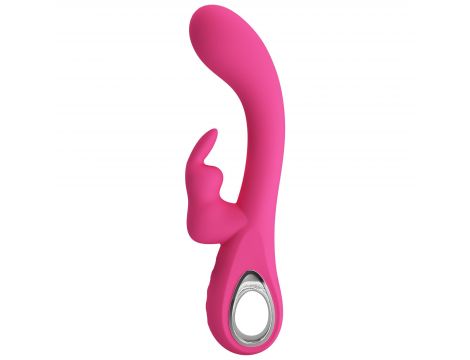 Wibrator króliczek silikonowy Pretty Love Novak srebrny USB 12 trybów - 4