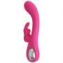 Wibrator króliczek silikonowy Pretty Love Novak srebrny USB 12 trybów - 6