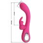 Wibrator króliczek silikonowy Pretty Love Novak srebrny USB 12 trybów - 11