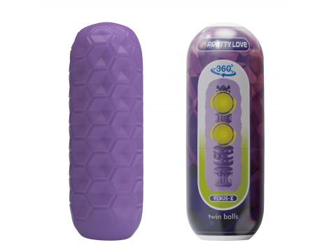 Masturbator Pretty Love VenusX z podwójnymi kulkami