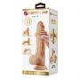 Realistyczne dildo Pretty Love Draco ruchoma skóra TPR 23 cm przyssawka - 9