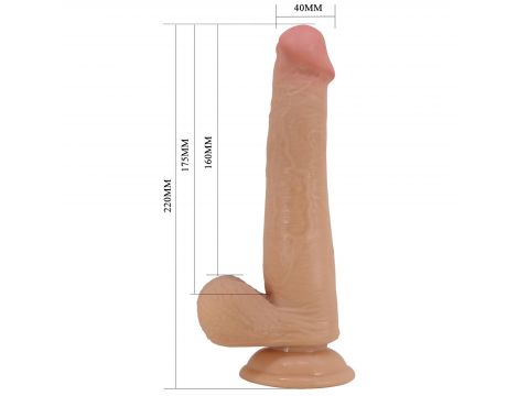 Pretty Love Tallon 22 cm Sliding Skin z przyssawką - 7
