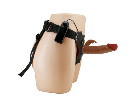 Strapon wibrujący króliczek Pretty Love Marion uniwersalny 19 cm - 5