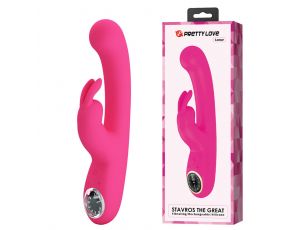 PRETTY LOVE - Lamar dark Pink, 10 vibration functions 9 speed levels